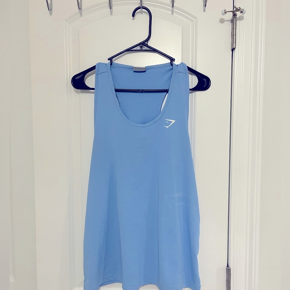 Gymshark blue tank top